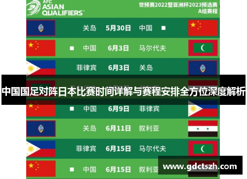 中国国足对阵日本比赛时间详解与赛程安排全方位深度解析 中国国足对阵日本比赛时间详解与赛程安排全方位深度解析