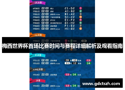 梅西世界杯首场比赛时间与赛程详细解析及观看指南 梅西世界杯首场比赛时间与赛程详细解析及观看指南